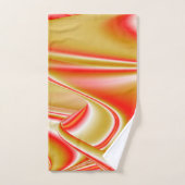 Love and Gold Abstrait 3D Rainbowart (Serviette à main)