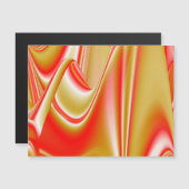 Love and Gold Abstrait 3D Rainbowart carte magnéti (Devant / Derrière)