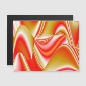 Love and Gold Abstrait 3D Rainbowart carte magnéti (Devant / Derrière)