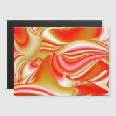 Love and Gold Abstrait 3D Rainbowart carte magnéti (Devant / Derrière)