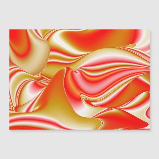 Love and Gold Abstrait 3D Rainbowart carte magnéti (Devant)