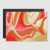 Love and Gold Abstrait 3D Rainbowart carte magnéti (Devant / Derrière)