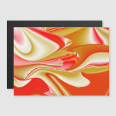 Love and Gold Abstrait 3D Rainbowart carte magnéti (Devant / Derrière)