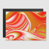 Love and Gold Abstrait 3D Rainbowart carte magnéti (Devant / Derrière)