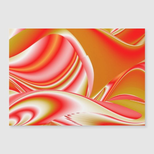 Love and Gold Abstrait 3D Rainbowart carte magnéti (Devant)