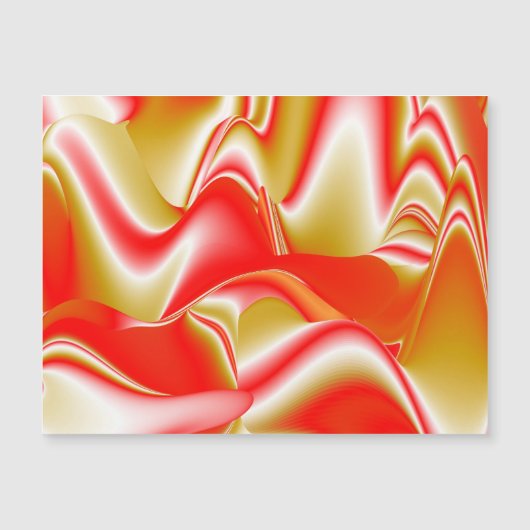 Love and Gold Abstrait 3D Rainbowart carte magnéti (Devant)