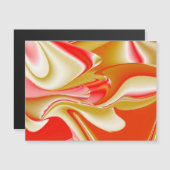 Love and Gold Abstrait 3D Rainbowart carte magnéti (Devant / Derrière)