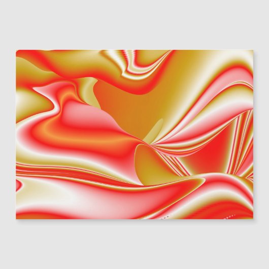 Love and Gold Abstrait 3D Rainbowart carte magnéti (Devant)