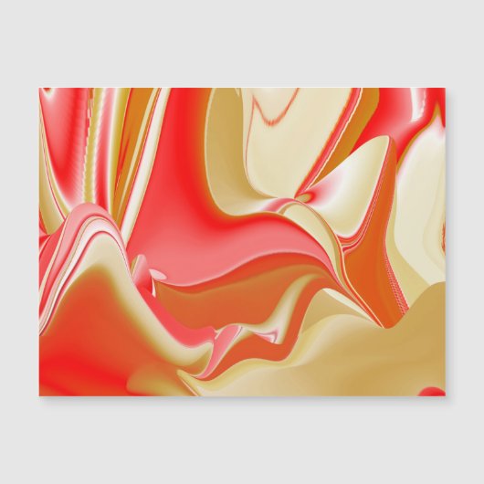 Love and Gold Abstrait 3D Rainbowart carte magnéti (Devant)