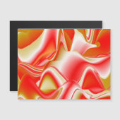 Love and Gold Abstrait 3D Rainbowart carte magnéti (Devant / Derrière)