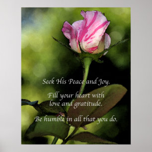 Love And Gratitude Inspirational Poster