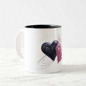 Love and Hearts Coffee Mug (Devant gauche)