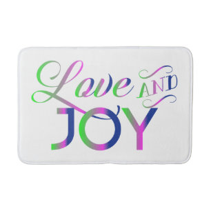 Love and Joy Colorful Badmat