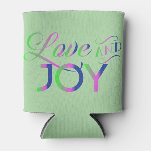 Love and Joy Colorful Blikjeskoeler (Voorkant)