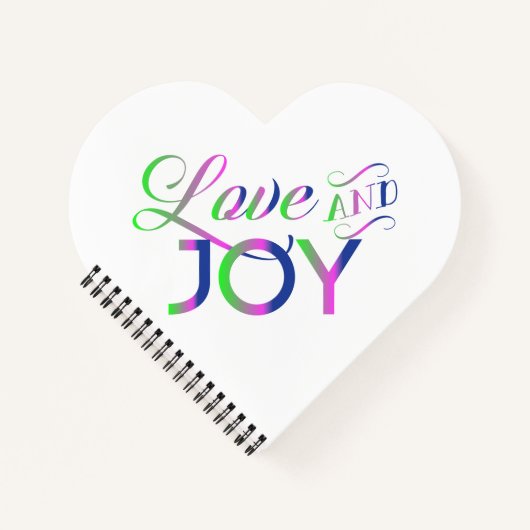 Love and Joy Colorful Notitieboek (Voorkant)