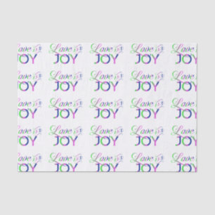 Love and Joy Colorful Tissuepapier