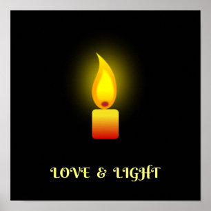"Love and Light"-citaat Poster