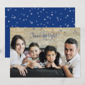 Love and Light Stars Carte photo de vacances (Devant / Derrière)