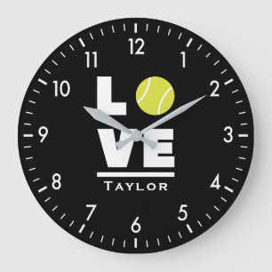 Love and Live Tennis Sports Fan Grote Klok