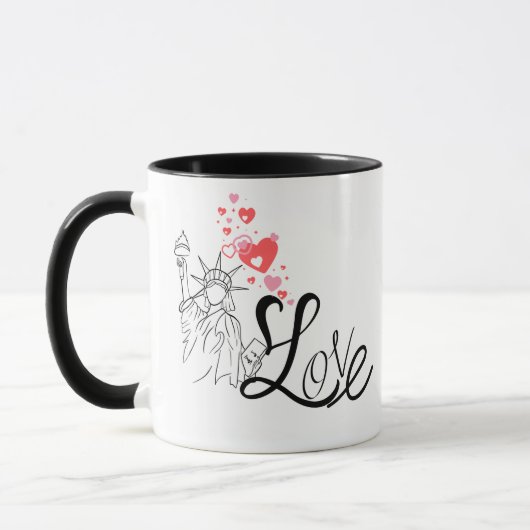 Love and Monument Personalized Mug (Gauche)
