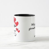 Love and Monument Personalized Mug Mok (Midden)