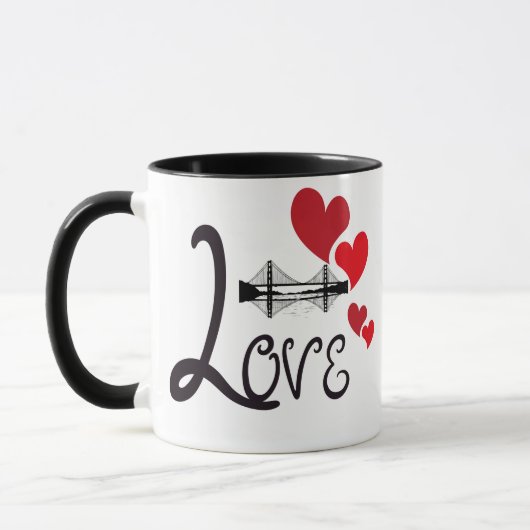 Love and Monument Personalized Mug Mok (Links)
