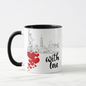 Love and Monument Personalized Mug Mok (Links)