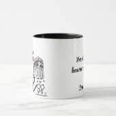 Love and Monument Personalized Mug Mok (Midden)