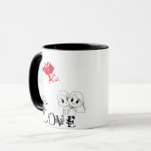 Love and Monument Personalized Mug Mok (Voorkant links)