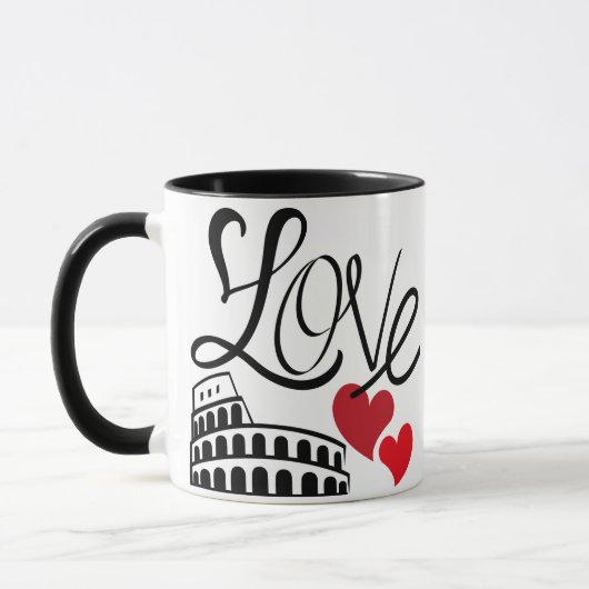 Love and Monument Personalized Mug Mok (Links)
