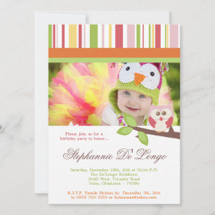 Love and Natuur Girl Woodland Birthday Invitation Kaart