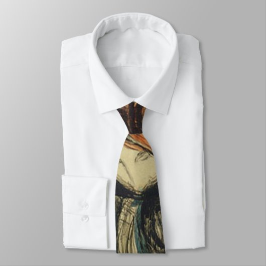 Love and Pain (The Vampire) (door Edvard Munch) Stropdas (Gebonden)