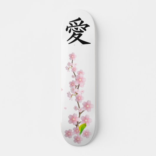 Love and Peace Japans Sakura Skateboard (Voorkant)