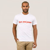 love and peace t-shirt (Voorkant volledig)