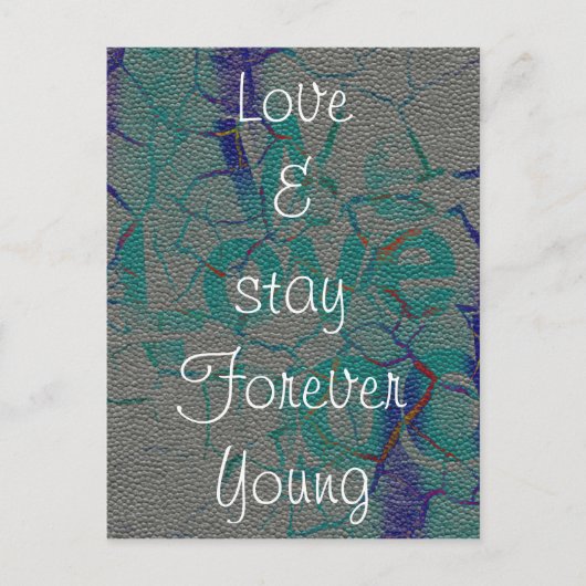 Love and stay Forever Young Carte postale (Devant)