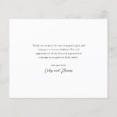 Love and Thanks 3 Photo New Baby Carte de remercie (Dos)