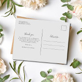 Love and Thanks Photo Mariage Cartes postales Merc