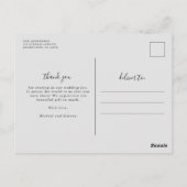 Love and Thanks Photo Mariage Cartes postales Merc (Dos)
