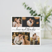 Love and Thanks Script Mariage Photo Merci Car (Debout devant)