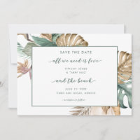 Love and the Beach Photo Tropical Save the Date