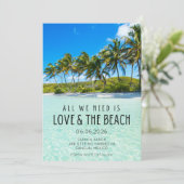 Love and The Beach Wedding Photo Save the Date (Debout devant)