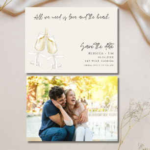 Love and the Beach Wedding Save The Date