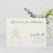 Love and the Beach Wedding Save The Date (Debout devant)