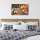 Love and the Maiden by John Stanhope Canvas Afdruk (Insitu (Slaapkamer))