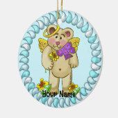 Love Angel Beer Keramisch Ornament (Links)