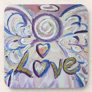 Love Angel Word Cork Dessous de verre