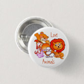 Love Animals Button (Voorkant /achterkant)