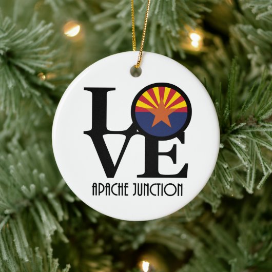 LOVE Apache Junction Arizona Keramisch Ornament (Boom)