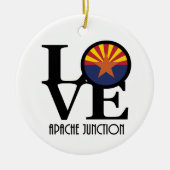 LOVE Apache Junction Arizona Keramisch Ornament (Voorkant)