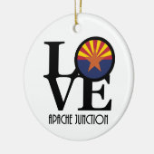 LOVE Apache Junction Arizona Keramisch Ornament (Links)